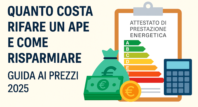 Quanto Costa Rifare l’Attestato di Prestazione Energetica