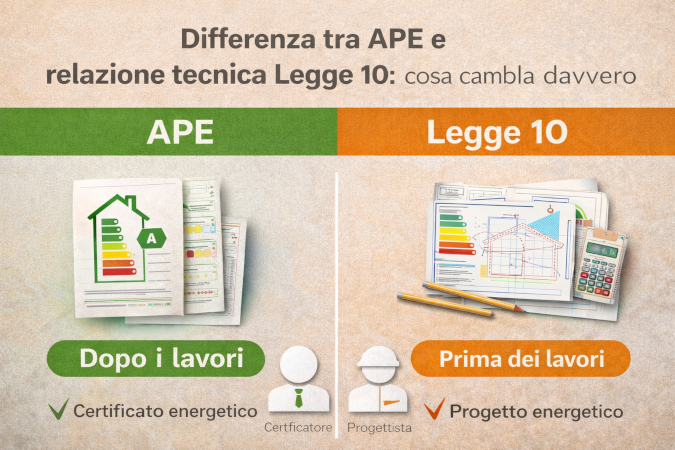 differenza tra ape e legge 10